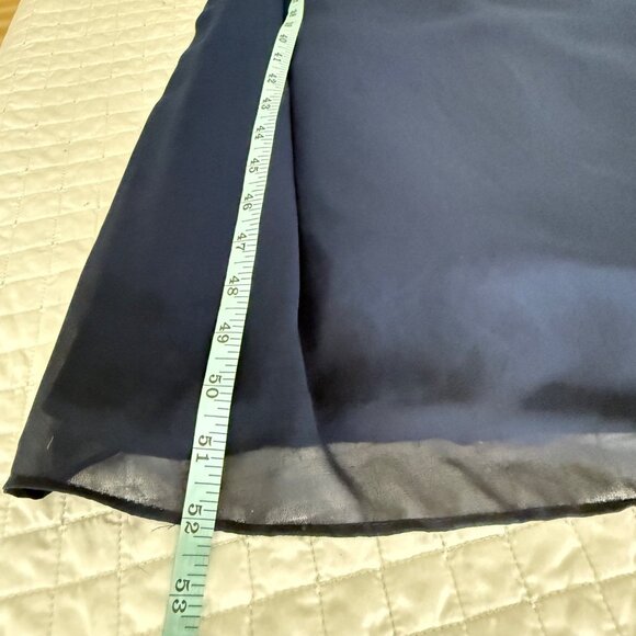 Hailey Paige Occasions Strapless Blue Chiffon Gown Dress Size 2 - Picture 10 of 10